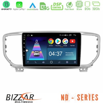 Bizzar ND Series 8Core Android13 2+32GB Kia Sportage 2018-2021 Navigation Multimedia Tablet 9