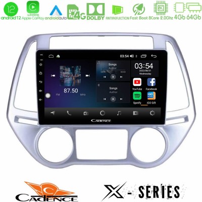 Cadence X Series Hyundai i20 2012-2014 8core Android12 4+64GB Navigation Multimedia Tablet 9