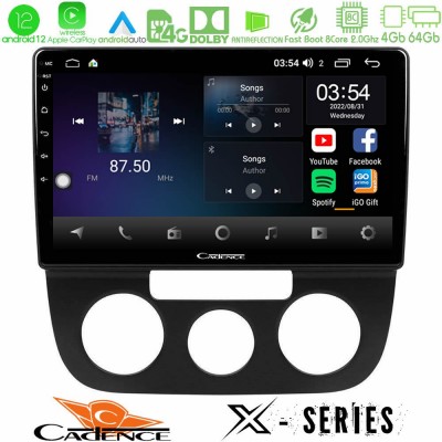 Cadence X Series VW Jetta 8core Android12 4+64GB Navigation Multimedia Tablet 10