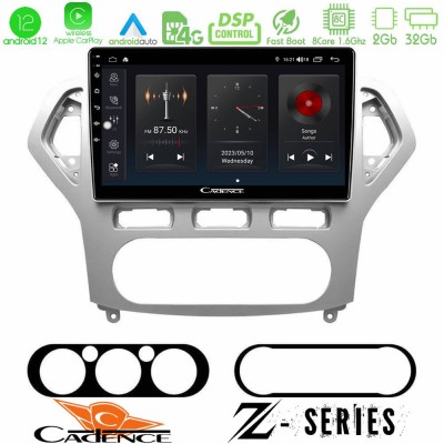 Cadence Z Series Ford Mondeo 2007-2010 AUTO A/C 8core Android12 2+32GB Navigation Multimedia Tablet 9