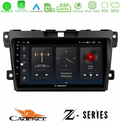 Cadence Z Series Mazda CX-7 2007-2011 8core Android12 2+32GB Navigation Multimedia Tablet 9