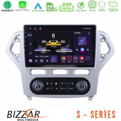 Bizzar S Series Ford Mondeo 2007-2011 (Auto A/C) 8Core Android13 6+128GB Navigation Multimedia Tablet 9