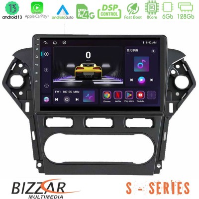 Bizzar S Series Ford Mondeo 2011-2014 8core Android13 6+128GB Navigation Multimedia Tablet 9