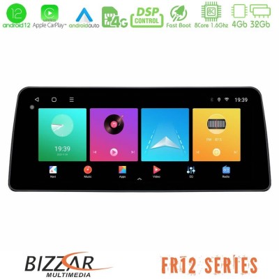 Bizzar Car Pad FR12 Series Lada Niva 8core Android 12 4+32GB Navigation Multimedia Tablet 12.3″