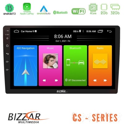 Bizzar CS Series 4Core Android 13 2+32GB Navigation Multimedia Tablet 9