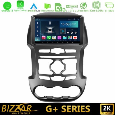 Bizzar G+ Series Ford Ranger 2012-2016 8Core Android12 6+128GB Navigation Multimedia Tablet 9