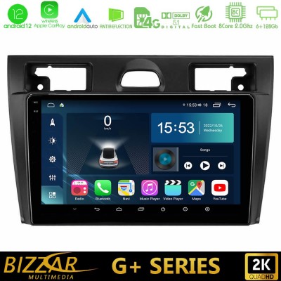 Bizzar G+ Series Ford Fiesta/Fusion 8core Android12 6+128GB Navigation Multimedia Tablet 9