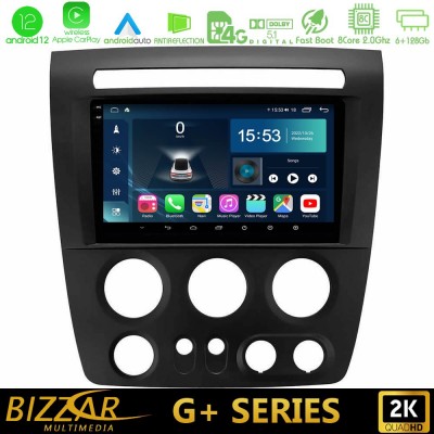 Bizzar G+ Series Hummer H3 2005-2009 8core Android12 6+128GB Navigation Multimedia Tablet 9