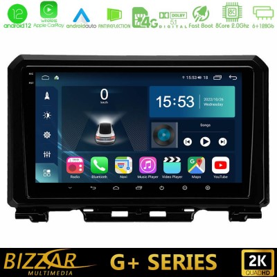 Bizzar G+ Series Suzuki Jimny 2018-2022 8core Android12 6+128GB Navigation Multimedia Tablet 9