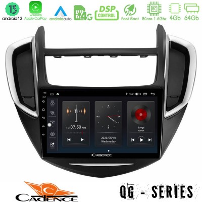 Cadence QG Series 8Core Android13 4+64GB Chevrolet Trax 2013-2020 Navigation Multimedia Tablet 9