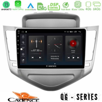 Cadence QG Series 8Core Android13 4+64GB Chevrolet Cruze 2009-2012 Navigation Multimedia Tablet 9