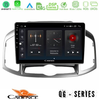 Cadence QG Series 8Core Android13 4+64GB Chevrolet Captiva 2012-2016 Navigation Multimedia Tablet 9