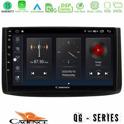 Cadence QG Series 8Core Android13 4+64GB Chevrolet Aveo 2006-2010 Navigation Multimedia Tablet 9