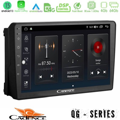 Cadence QG Series 8Core Android13 4+64GB Ford 2007-> Navigation Multimedia Tablet 9