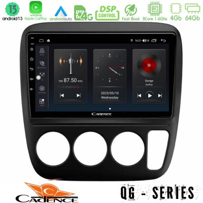 Cadence QG Series 8Core Android13 4+64GB Honda CRV 1997-2001 Navigation Multimedia Tablet 9