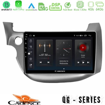 Cadence QG Series 8Core Android13 4+64GB Honda Jazz 2009-2013 Navigation Multimedia Tablet 10