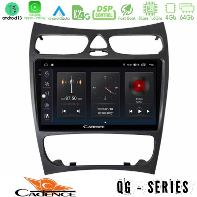 Cadence QG Series 8Core Android13 4+64GB Mercedes CLK Class W209 2000-2004 Navigation Multimedia Tablet 9