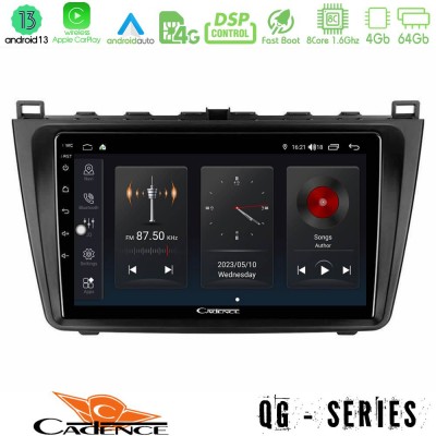 Cadence QG Series 8Core Android13 4+64GB Mazda 6 2008-2012 Navigation Multimedia Tablet 9