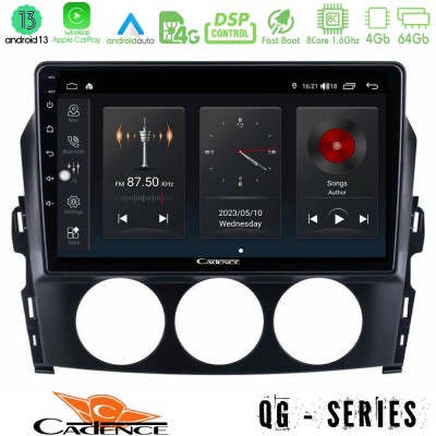 Cadence QG Series 8Core Android13 4+64GB Mazda MX-5 2006-2008 Navigation Multimedia Tablet 9