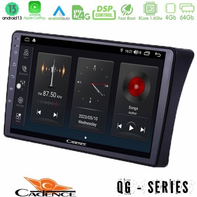 Cadence QG Series 8Core Android13 4+64GB Nissan Navara D40 Navigation Multimedia Tablet 9