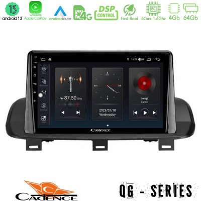 Cadence QG Series 8Core Android13 4+64GB Nissan Qashqai J12 & X-Trail T33 Navigation Multimedia Tablet 10