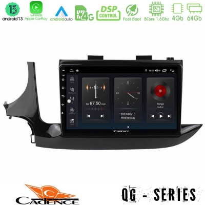 Cadence QG Series 8Core Android13 4+64GB Opel Mokka 2016-2020 Navigation Multimedia Tablet 9