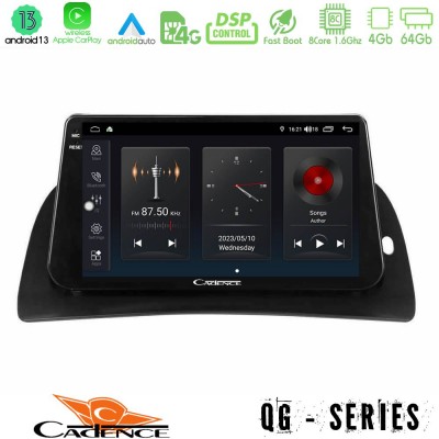 Cadence QG Series 8Core Android13 4+64GB Renault Kangoo 2015-2018 Navigation Multimedia Tablet 9