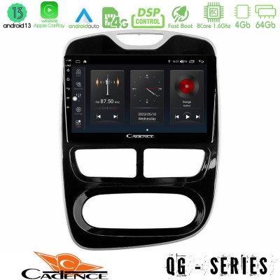 Cadence QG Series 8Core Android13 4+64GB Renault Clio 2012-2016 Navigation Multimedia Tablet 10