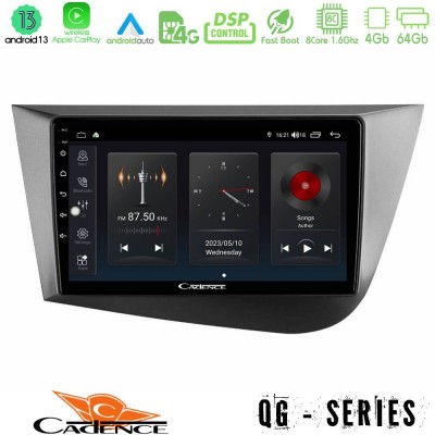 Cadence QG Series 8Core Android13 4+64GB Seat Leon Navigation Multimedia Tablet 9