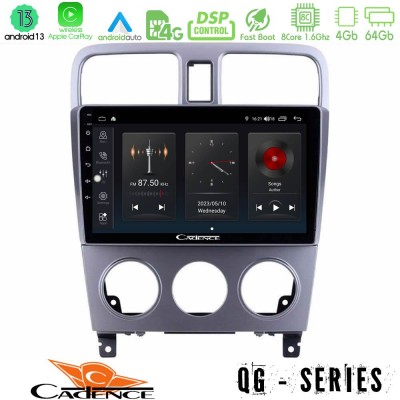 Cadence QG Series 8Core Android13 4+64GB Subaru Forester 2003-2007 Navigation Multimedia Tablet 9