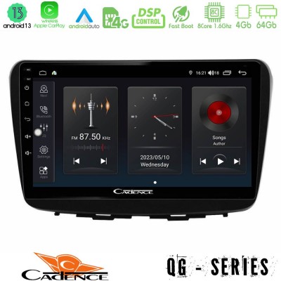 Cadence QG Series 8Core Android13 4+64GB Suzuki Baleno 2016-2021 Navigation Multimedia Tablet 9