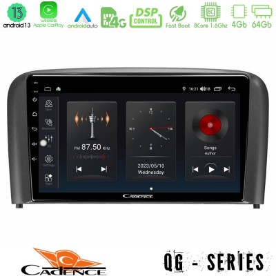 Cadence QG Series 8Core Android13 4+64GB Volvo S80 1998-2006 Navigation Multimedia Tablet 9