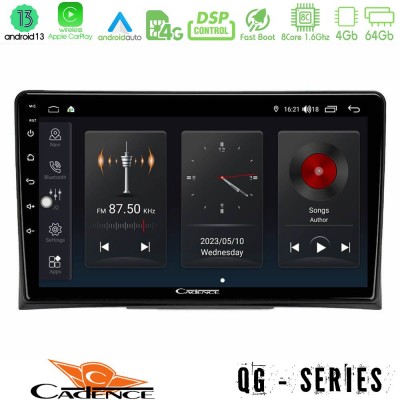 Cadence QG Series 8Core Android13 4+64GB VW Transporter 2003-2015 Navigation Multimedia Tablet 9