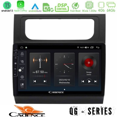 Cadence QG Series 8Core Android13 4+64GB VW Touran 2011-2015 Navigation Multimedia Tablet 10