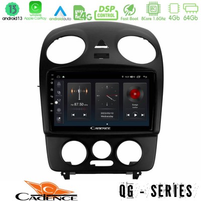 Cadence QG Series 8Core Android13 4+64GB VW Beetle Navigation Multimedia Tablet 9