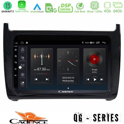 Cadence QG Series 8Core Android13 4+64GB Vw Polo Navigation Multimedia Tablet 9