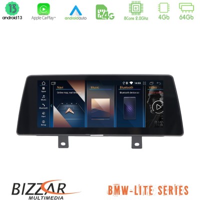 Bizzar Lite Series BMW 1series F20/F22 Android13 8Core (4+64GB) Navigation Multimedia 10.25″HD