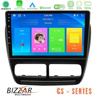 Bizzar CS Series 4Core Android13 2+32GB Fiat Doblo / Opel Combo 2010-2014 Navigation Multimedia Tablet 9