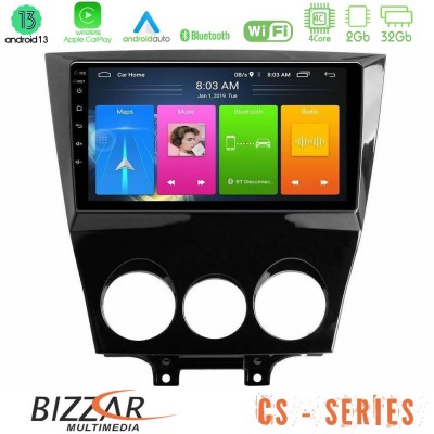 Bizzar CS Series 4Core Android13 2+32GB Mazda RX8 2008-2012 Navigation Multimedia Tablet 9