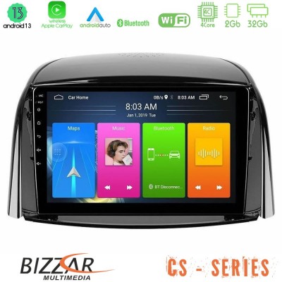 Bizzar CS Series 4Core Android13 2+32GB Renault Koleos 2007-2015 Navigation Multimedia Tablet 9