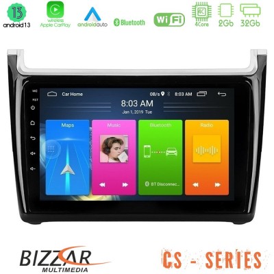 Bizzar CS Series 4Core Android13 2+32GB Vw Polo Navigation Multimedia Tablet 9