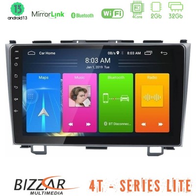 Bizzar 4T Series Honda CRV 4Core Android13 2+32GB Navigation Multimedia Tablet 9