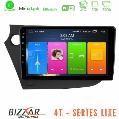 Bizzar 4T Series Honda Insight 2009-2015 4core Android13 2+32GB Navigation Multimedia Tablet 9