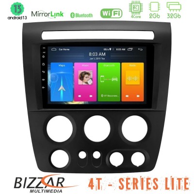 Bizzar 4T Series Hummer H3 2005-2009 4Core Android13 2+32GB Navigation Multimedia Tablet 9