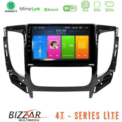 Bizzar 4T Series Mitsubishi L200 2016-> & Fiat Fullback (Auto A/C) 4Core Android13 2+32GB Navigation Multimedia Tablet 9