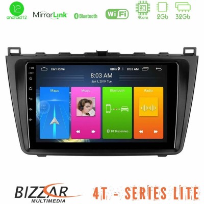 Bizzar 4T Series Mazda 6 2008-2012 4core Android13 2+32GB Navigation Multimedia Tablet 9