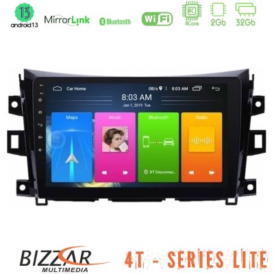 Bizzar 4T Series Nissan Navara NP300 4Core Android13 2+32GB Navigation Multimedia Tablet 9