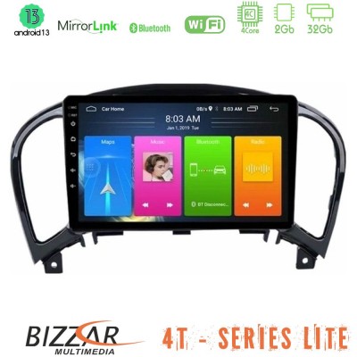 Bizzar 4T Series Nissan Juke 4Core Android13 2+32GB Navigation Multimedia Tablet 9