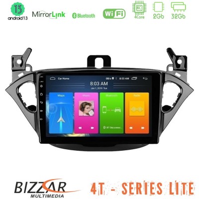 Bizzar 4T Series Opel Corsa E/Adam 4Core Android13 2+32GB Navigation Multimedia Tablet 9