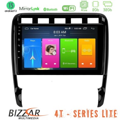 Bizzar 4T Series Porsche Cayenne 2003-2010 4Core Android13 2+32GB Navigation Multimedia Tablet 9